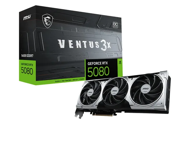 MSI GeForce RTX 5080 16G Ventus 3X OC Plus 16GB Graphic Card
