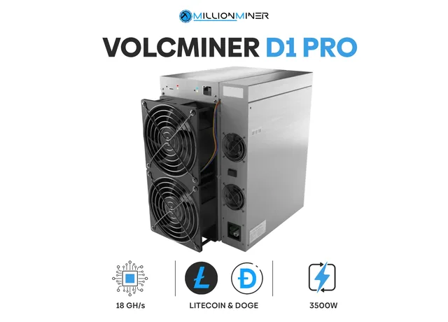 VolcMiner D1 Pro 18Gh Dogecoin Miner